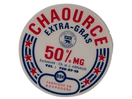 Sýrová etiketa Chaource
