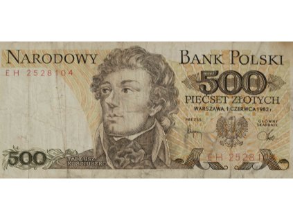 Bankovka 500 Zlotych, EH, 1982 9547