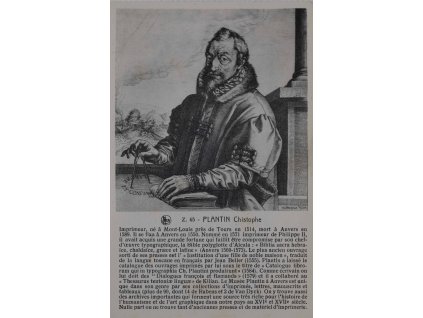 Kartička, Ch. Plantin, muzeum Brusel 9310