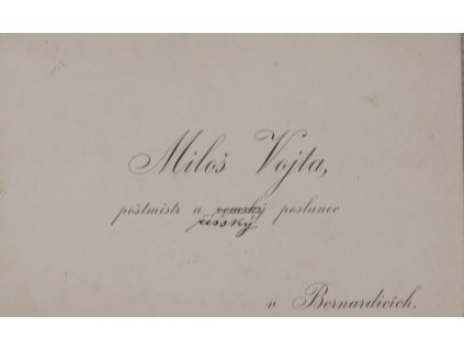 Vizitka s přáním, M. Vojta 9736