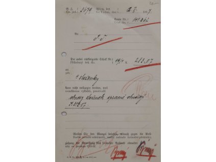 Obchodní korespondence úřadu poštovního, 1917 II 9722