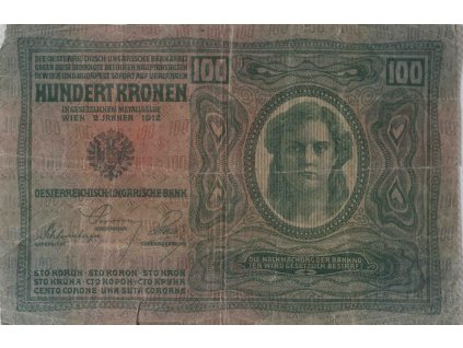 Bankovka Hundert Kronen, 100 korun, 3601, RU, 1912 9694