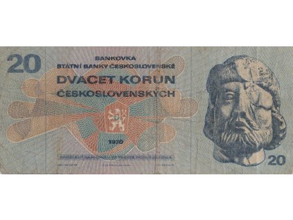 Bankovka 20 Kčs, L 03, 1970 9973