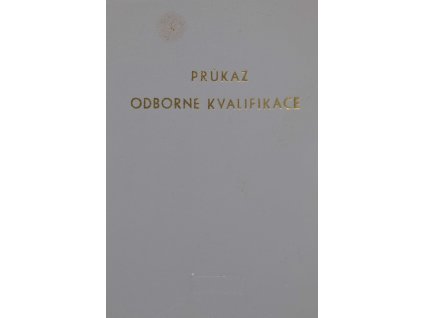 Průkaz odborné kvalifikace, instalatér 19650 9985