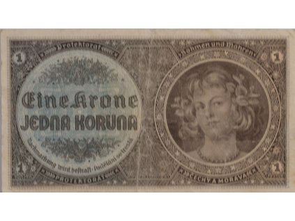 1 Krone, Protektorát, D 064, 1940 0065