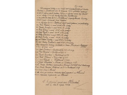 Soudní listina, c. k. okr. soud Kladno, 1906 0193