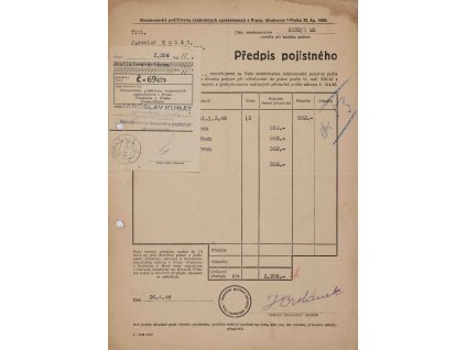 Předpis pojistného, Nemocenská pojišťovna, 1948