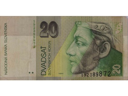 Bankovka 20 Korun Slovenských, S, 2006 (2)