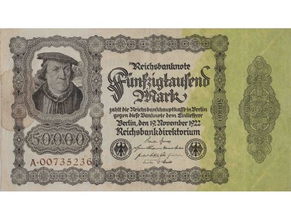 Bankovka 50 000 Mark, A, 1922 0320