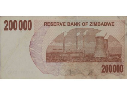 200 000 Dollars, Zimbabwe, AX, 2008 0326