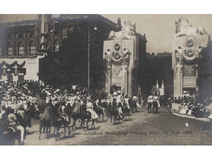 Pohlednice, J. V. císař a král ve Vídni, 1908 0305