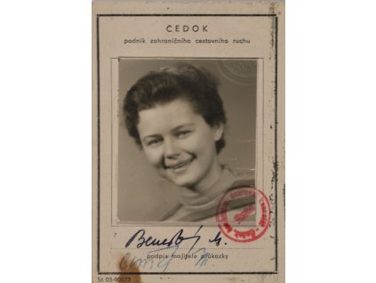 Průkazka Čedok, 1959 0375