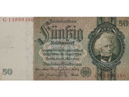 Bankovka 50 Mark, G, 1933 1