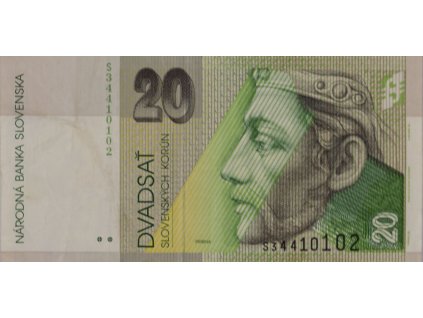 Bankovka 20 Korun Slovenských, S, 2006