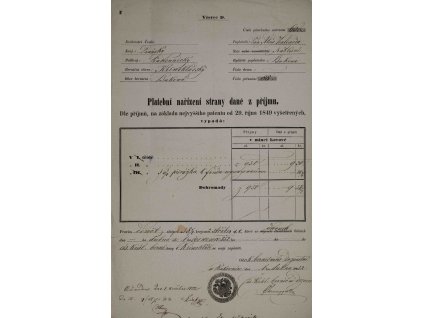 Platební nařízení, Buková, 1852 0452