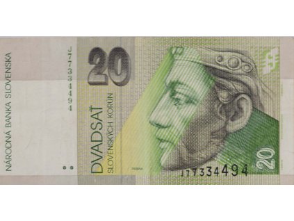 Bankovka 20 Korun Slovenských, J, 2006 0482