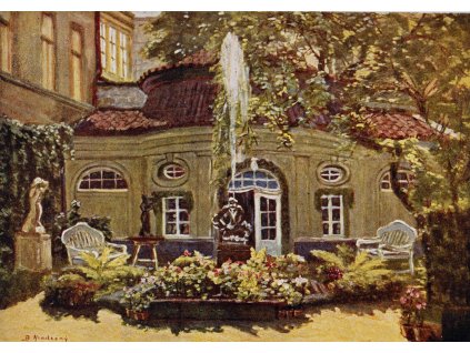 Pohlednice, Starý dvůr v Praze, 1938 0492