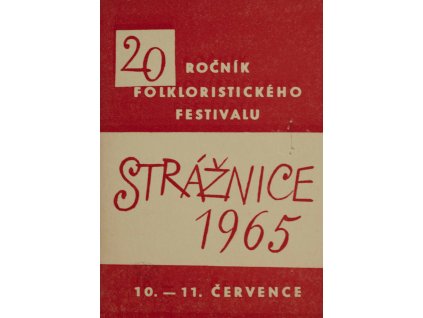 Pozvánka, Strážnice, 1965 0613
