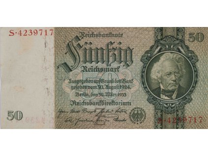 Bankovka 50 Mark, S, 1933 0638