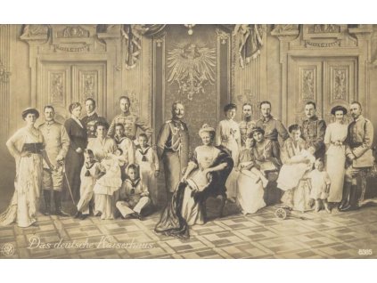 Pohlednice, Wilhelm II., Německý císař s rodinou (1)