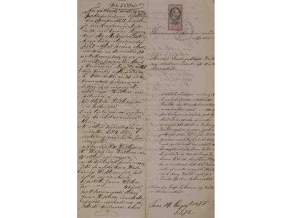 soudní listina 1878