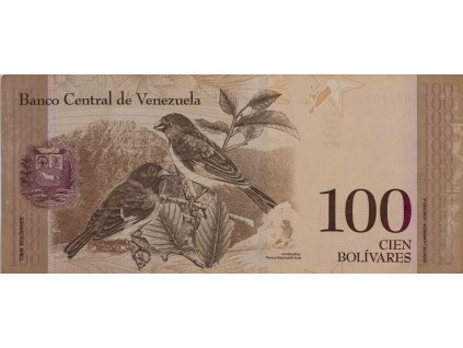 Bankovka, 100 Bolivares, BK 2015 0787
