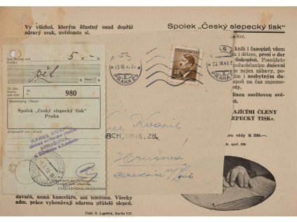 Leták, charitativní, 1943