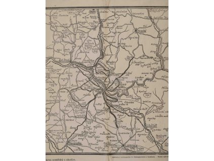 Mapa Okres semilský s okolím