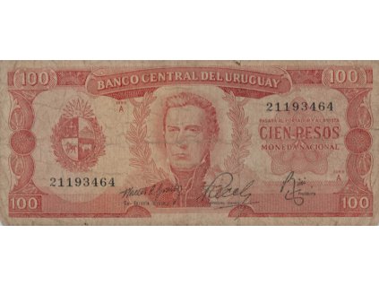 100 pesos urug 0889