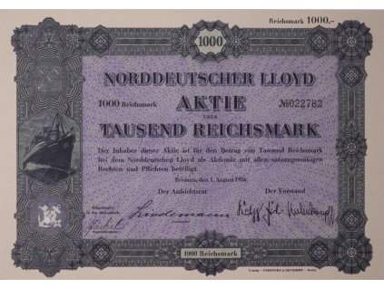 Pohlednice, Lloyd, Aktie 4781