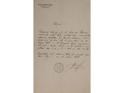 Potvrzení, Městská škola,