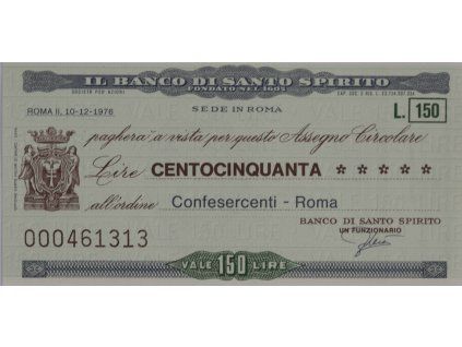 šek 150 lire 1660