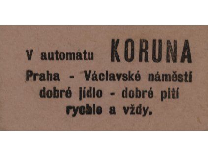 Žeton, automat Koruna 1756