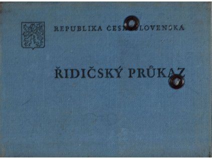 Řidičský průkaz, 1955 1822