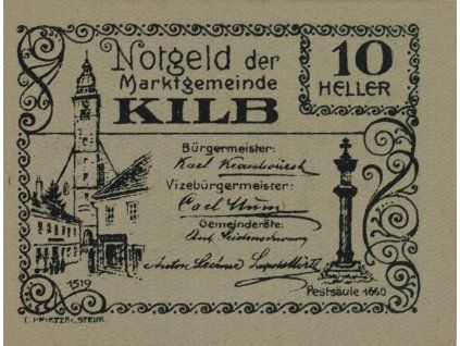 notgeld 10 hel Klid 1867