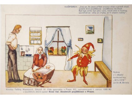 Reklamní pohlednice, Svaz Čsl. životních pojišťoven v Praze (1)