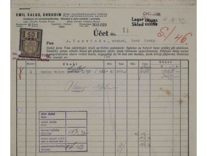 Účet E. Salus, 4 1942