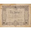 Bankovka 10 ,Tiz Forint, 0o 34, 1848 4668