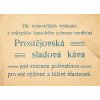 Reklamní leták, Prostějovská káva 5569