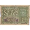 Bankovka 50 Mark, Nr, 1919 9981