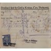 Dodací list Gzíl & Krása, Č. Třebová, 1938