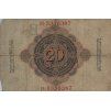 Bankovka 20 Mark, H 1914 1658