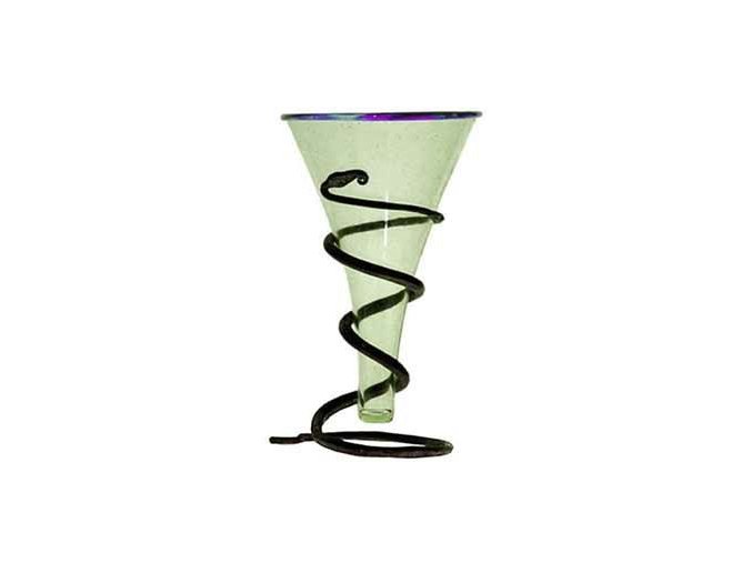 trychtýřovité sklo na panáky