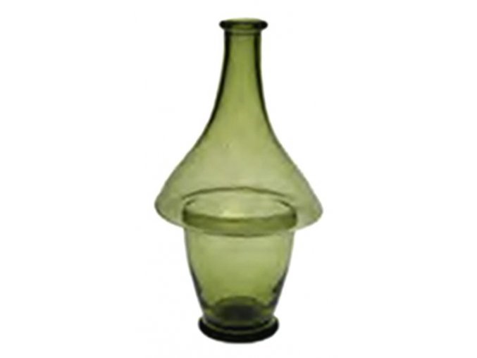 láhev ze zeleného skla