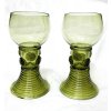dvojice zelených sklenic Romere
