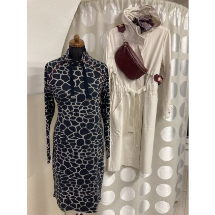 Šaty úplet leopard