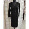 Šaty dámské černé pouzdrové zavynovací