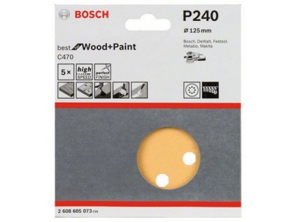Bosch brusný papír 2608605073 - 5 ks