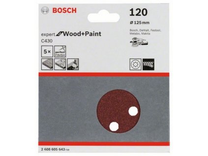 Bosch brusný papír 2608605643 - 5 ks