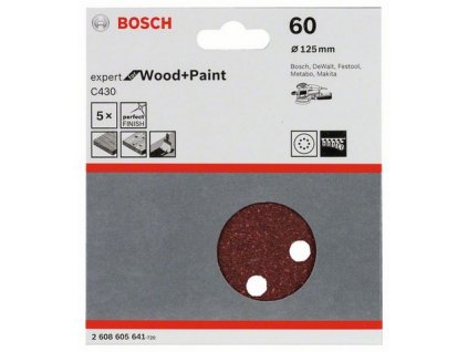 Bosch brusný papír 2608605641 - 5 ks